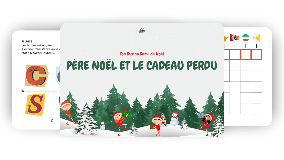 père noël cadeau perdu escape game